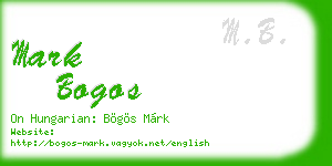 mark bogos business card